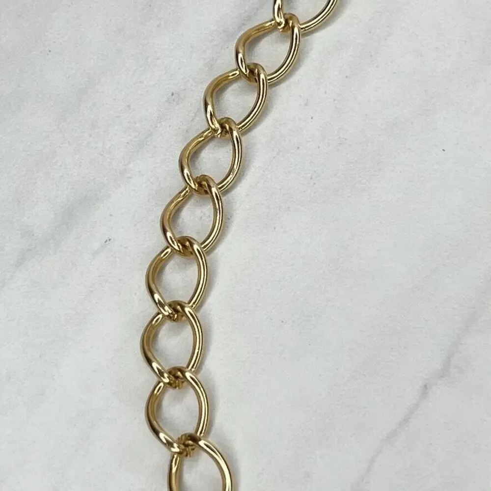Gold Chain Link Belt with Tassel Charm - Size XS/S - 35